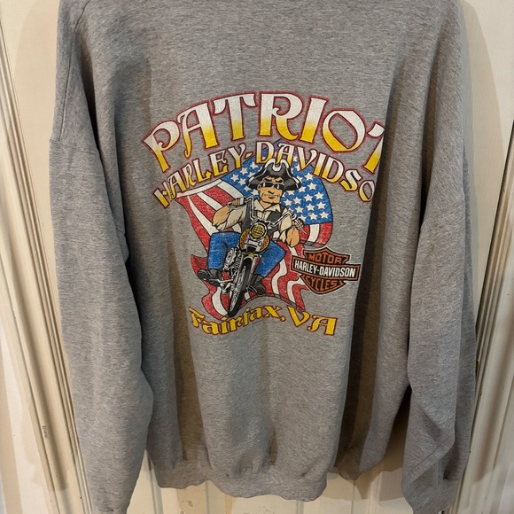 gray vintage Harley Davidson sweatshirt - amazing graphic - Picture 5 of 6